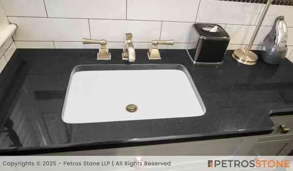 Absolute Black Granite Bathroom Vanity