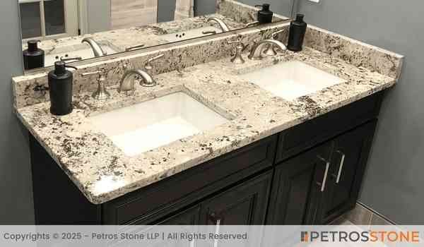 Alaska White Granite Bathroom Vanity