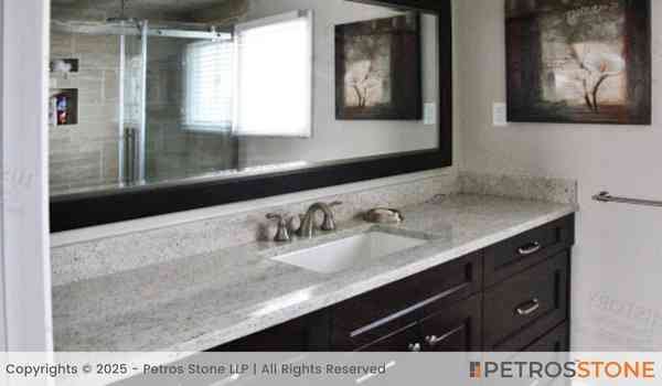 Kashmir White Granite Bathroom Vanity Tops