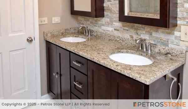 Pearl White Granite Bathroom Vanity