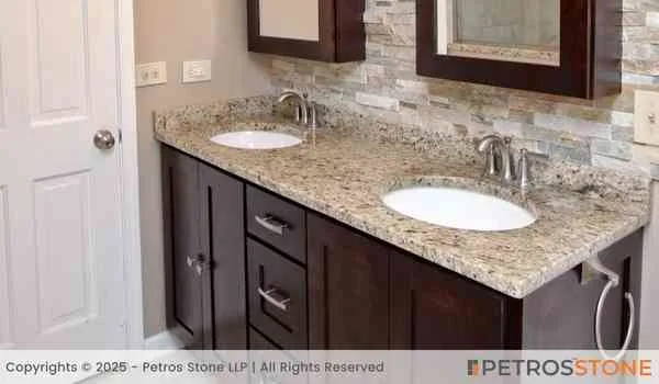 Pearl White Granite Bathroom Vanity