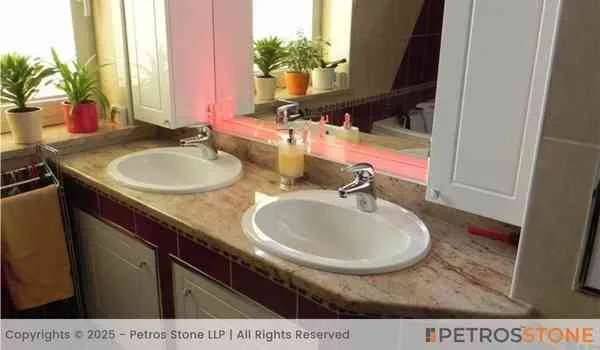 Shiva Gold Bathroom Vanity Tops