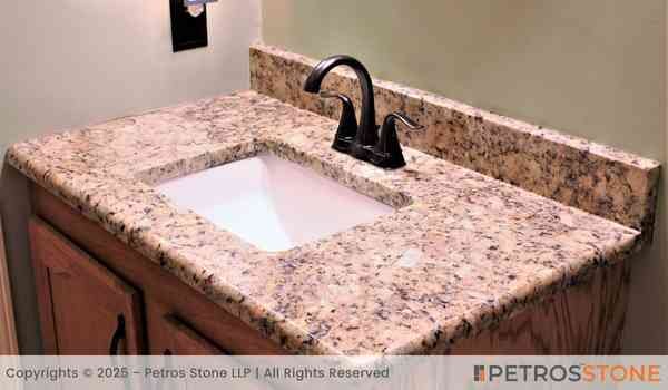 Alaska Pink Granite Bathroom Vanity