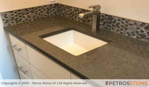 Apple Green Granite Vanity