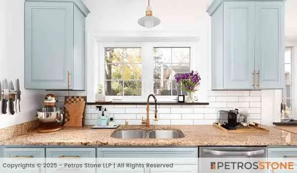 Bahama Gold Granite Kitchen Countertop