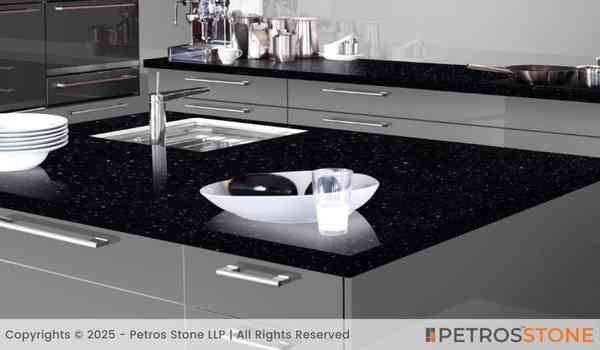 Black Galaxy White Star Granite Countertop