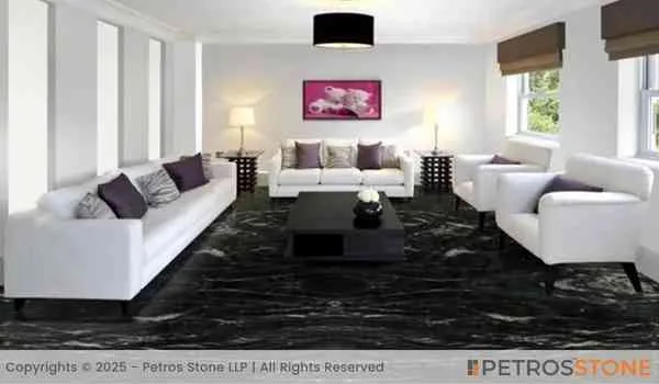 Black Marquina Granite Flooring