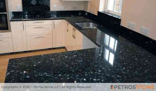 Black Pearl Granite Kitchen Countertop