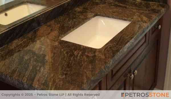 Brown Paradiso Granite Vanity