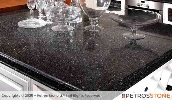 Coin Black Granite Kitchen Countertop