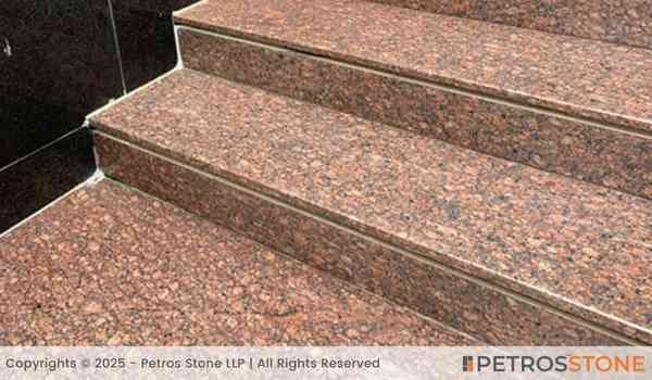 Copper Silk Granite Staircase