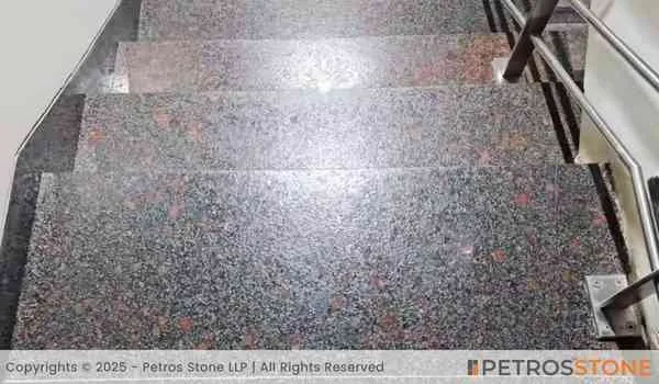 Diamond Brown Granite Staircase