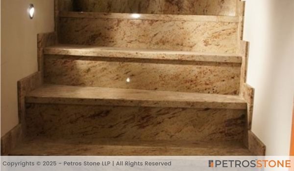 Golden Fantasy Granite Staircase