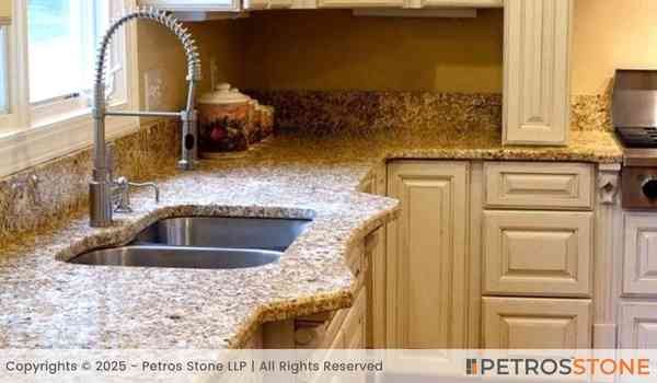 Golden Garnet Granite Kitchen Countertop