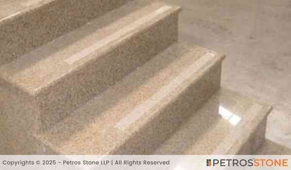 Golden Garnet Granite Staircase