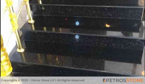 Green Galaxy Granite Stairs
