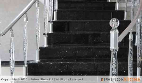 Green Pearl Granite Stairs