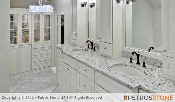 Ice White Granite Bathroom Vanity