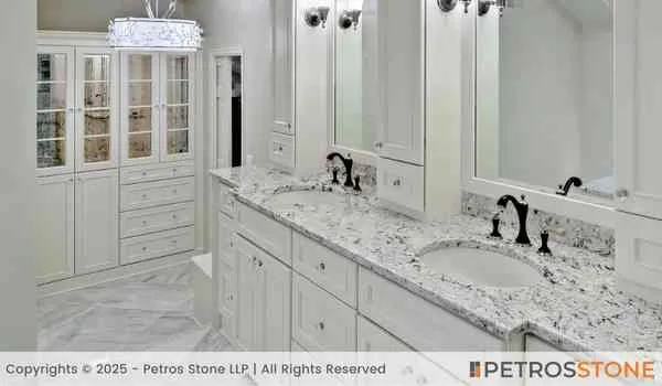 Ice White Granite Bathroom Vanity