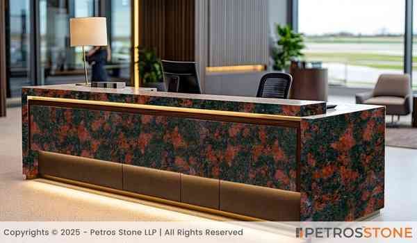 Maple Red Granite Table
