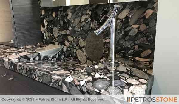 Marinache Black Granite Bathroom Vanity