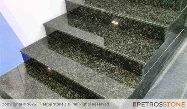 Pista Green Granite Stairs