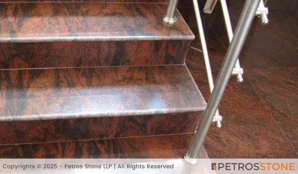 Red Multi North India Granite Flooring