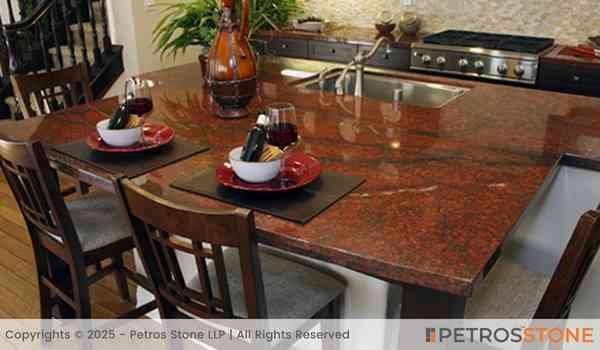 Red Multicolor Granite Countertop