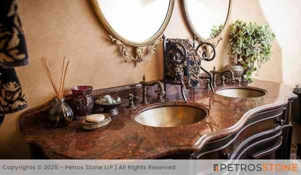 Red Parpari Granite Vanity