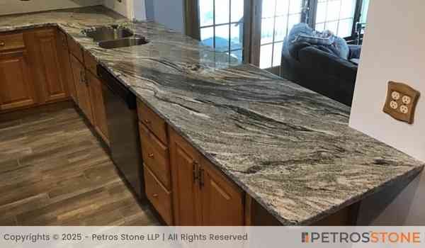 River Grey Granite Countertop