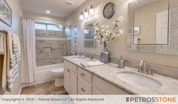 River White Granite Bathroom Vanity