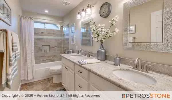 River White Granite Bathroom Vanity