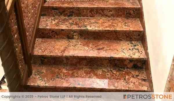 Rose Gold Granite Stairs
