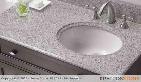 S White North India Granite Bathroom Vanity