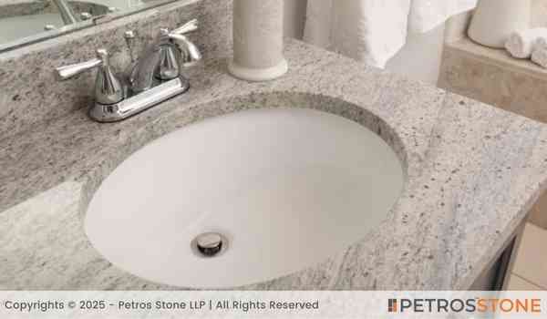 Sahara White Granite Bathroom Vanities