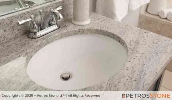 Sahara White Granite Bathroom Vanities