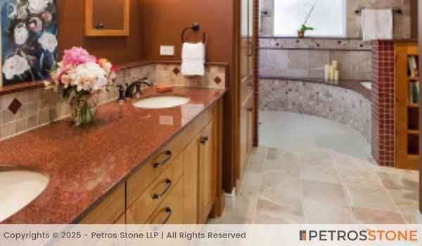 Sindoori Red Granite Vanity