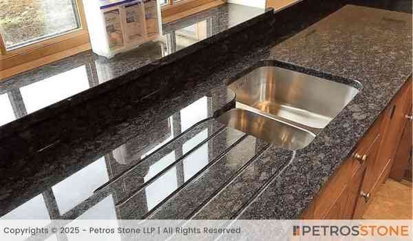 Steel Grey Granite Stairs