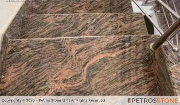 Tiger Skin Granite Stairs