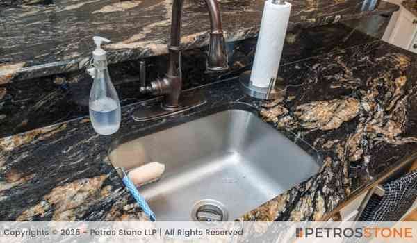 Titanium Black Granite Bathroom Vanity