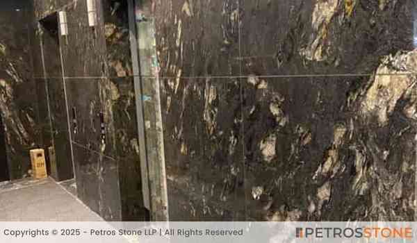 Titanium Black Granite Wall Cladding