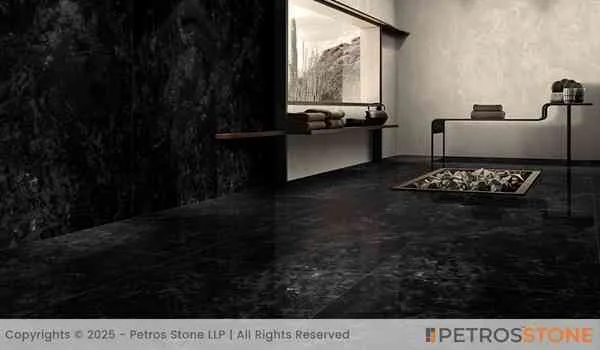 Volga Black Granite Flooring