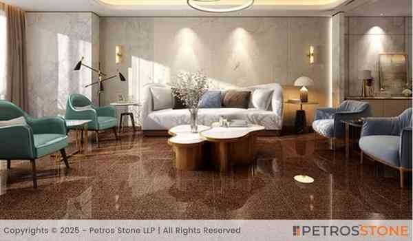 coffee brown granite flooring