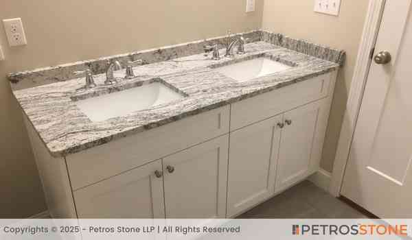 Viscon White Granite Bathroom Vanity