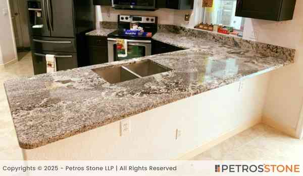 Azul Nova Granite Kitchen Countertop