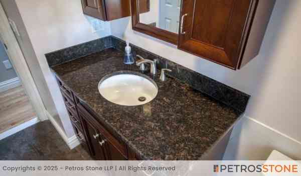 Coffee Brown Granite Vanity