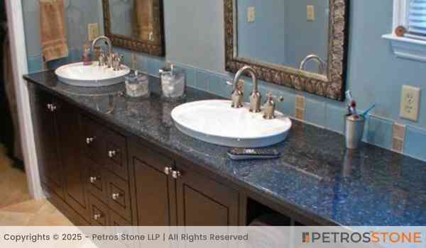 Crystal Blue Granite Vanity