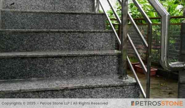Desert Green Granite Stairs