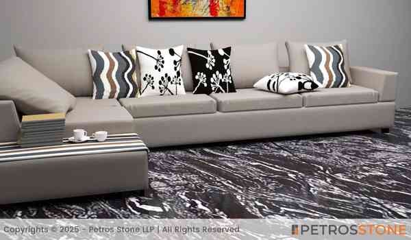 Forest Black Granite Floor