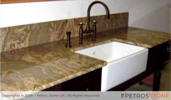 Golden Juparana Granite Bathroom Vanity